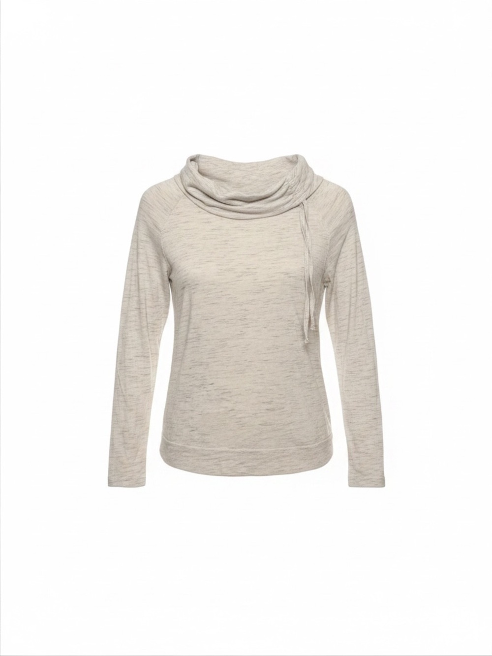 Made for Life Oatmeal Heather Cowl Neck Women's Sweater Size Petite medium